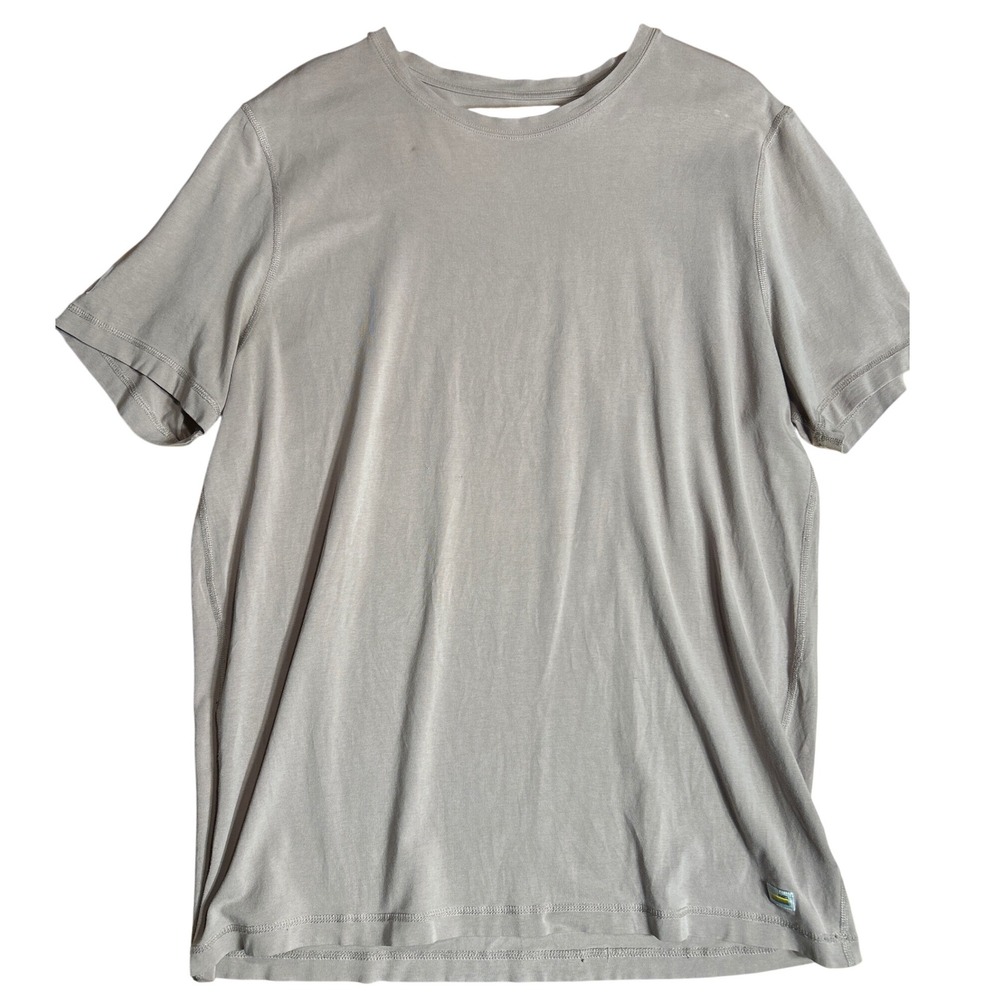 Vuori Crew Neck T Shirt Taupe Men's Size Large‎ Casual Activewear